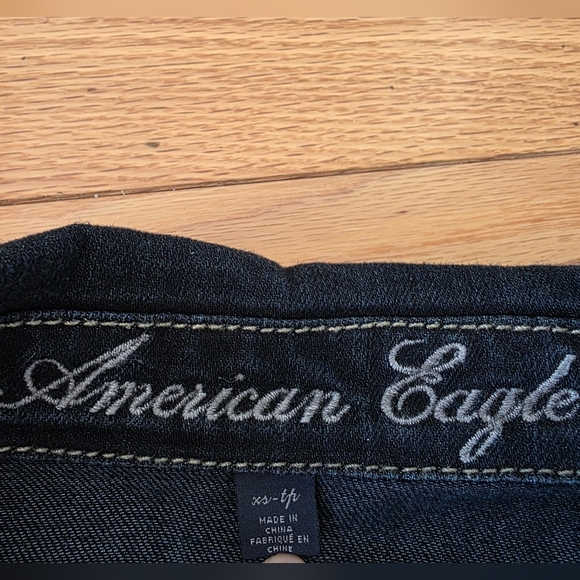 American Eagle Jean Jacket, XSmall, Dark Blue - Picture 4 of 8